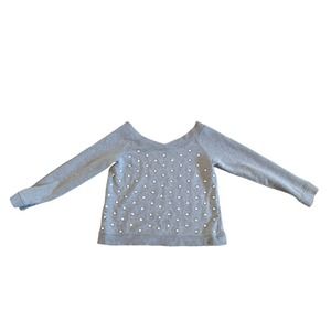Rebecca Minkoff Gray Sweater with Silver Accents